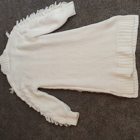 NWOT Farm Rio White Midi Sweater Dress sz M - Picture 11 of 12